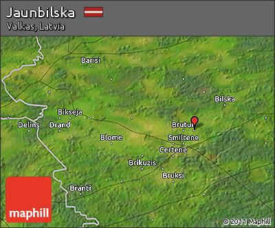 Satellite 3D Map of Jaunbilska