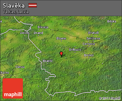 Satellite 3D Map of Slavēka