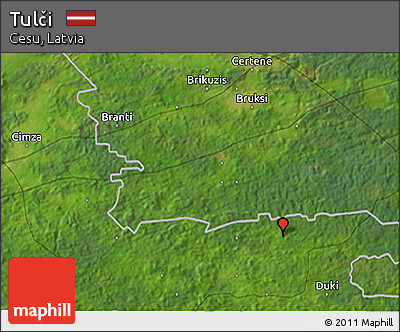 Satellite 3D Map of Tulči