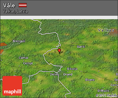 Satellite 3D Map of Vāle