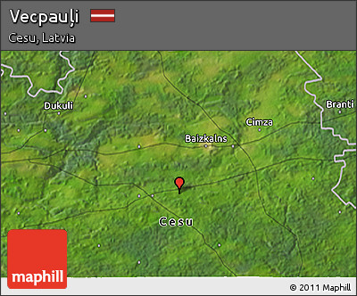 Satellite 3D Map of Vecpauļi