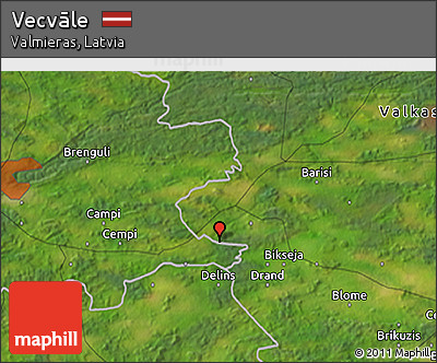 Satellite 3D Map of Vecvāle