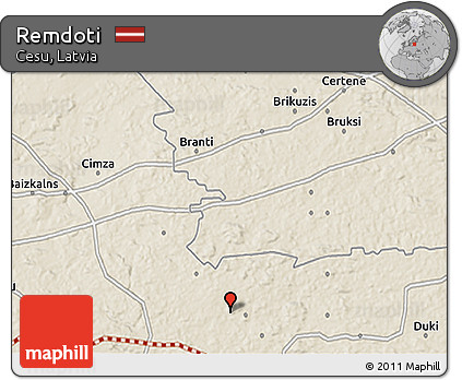 Shaded Relief 3D Map of Remdoti
