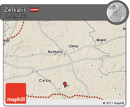 Shaded Relief 3D Map of Zelkalis