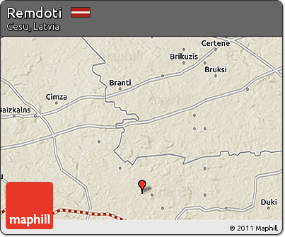 Shaded Relief 3D Map of Remdoti