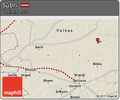 Shaded Relief 3D Map of Sūbri