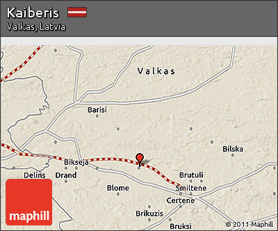 Shaded Relief 3D Map of Kaiberis