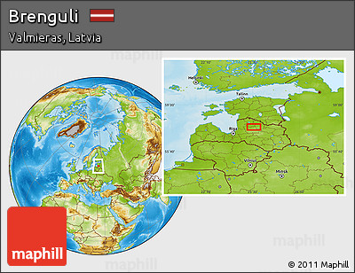 Physical Location Map of Brenguli