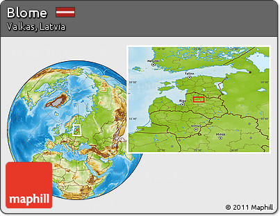Physical Location Map of Blome