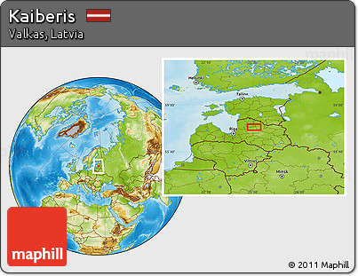 Physical Location Map of Kaiberis