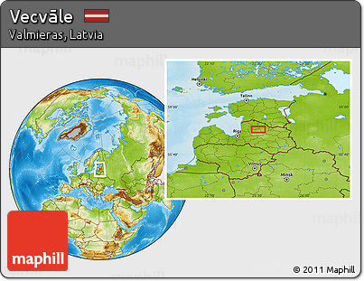 Physical Location Map of Vecvāle