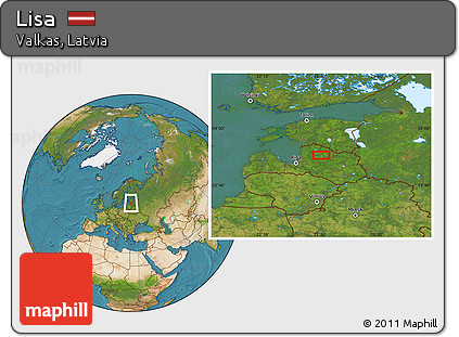 Satellite Location Map of Lisa