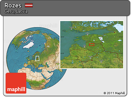 Satellite Location Map of Rozes