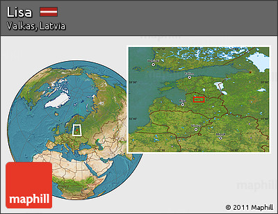 Satellite Location Map of Lisa