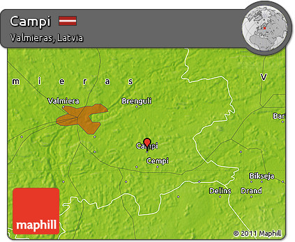 Physical Map of Campi