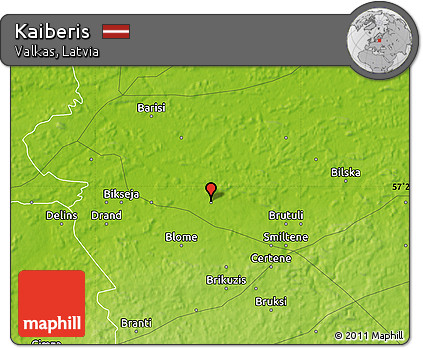 Physical Map of Kaiberis