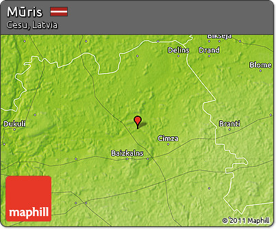 Physical Map of Mūris