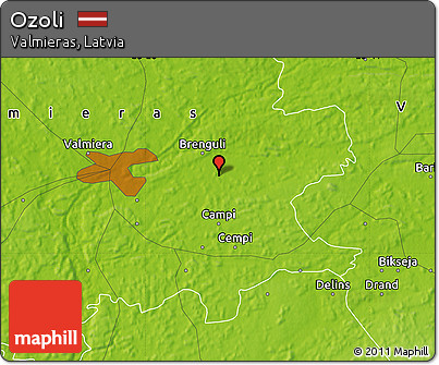 Physical Map of Ozoli
