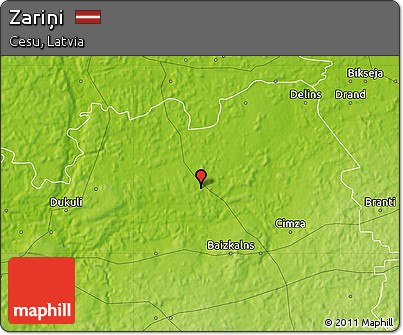 Physical Map of Zariņi