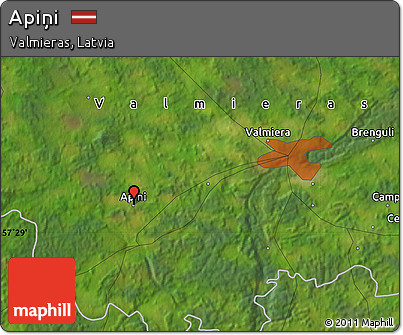 Satellite Map of Apiņi