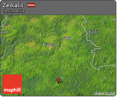 Satellite Map of Zelkalis