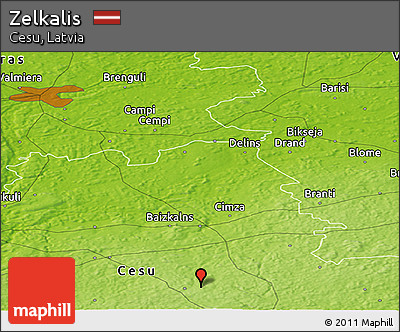 Physical Panoramic Map of Zelkalis