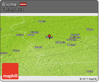 Physical Panoramic Map of Blome
