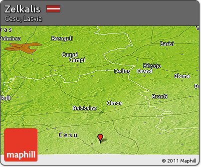 Physical Panoramic Map of Zelkalis