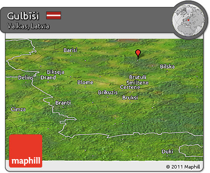 Satellite Panoramic Map of Gulbīši