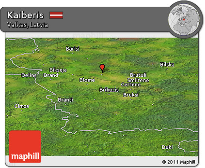 Satellite Panoramic Map of Kaiberis