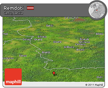 Satellite Panoramic Map of Remdoti