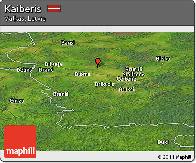 Satellite Panoramic Map of Kaiberis
