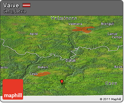 Satellite Panoramic Map of Vaive