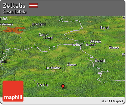 Satellite Panoramic Map of Zelkalis