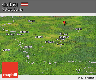 Satellite Panoramic Map of Gulbīši