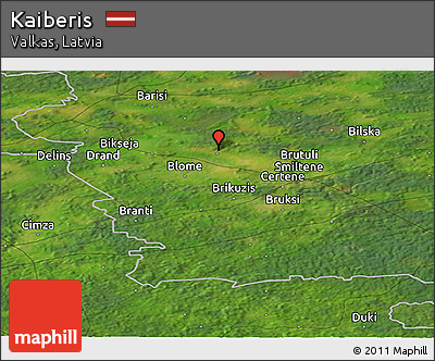 Satellite Panoramic Map of Kaiberis