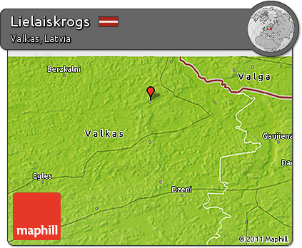 Physical 3D Map of Lielaiskrogs
