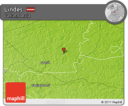 Physical 3D Map of Lindes
