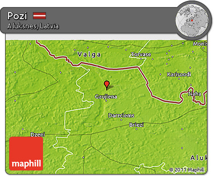 Physical 3D Map of Pozi