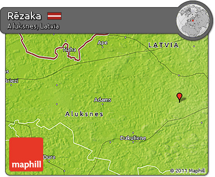 Physical 3D Map of Rēzaka