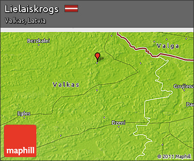 Physical 3D Map of Lielaiskrogs