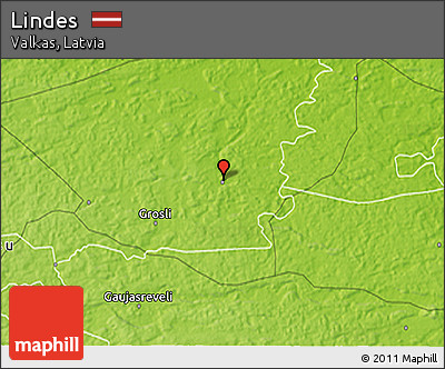 Physical 3D Map of Lindes