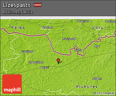 Physical 3D Map of Līzespasts