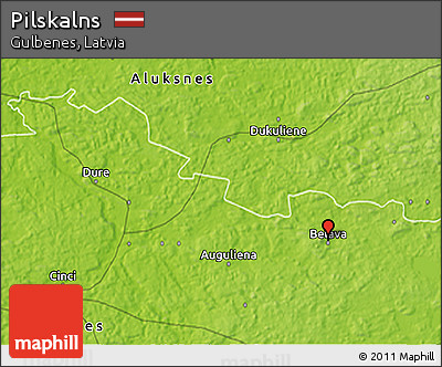 Physical 3D Map of Pilskalns