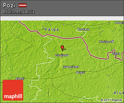 Physical 3D Map of Pozi