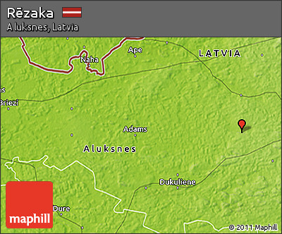 Physical 3D Map of Rēzaka