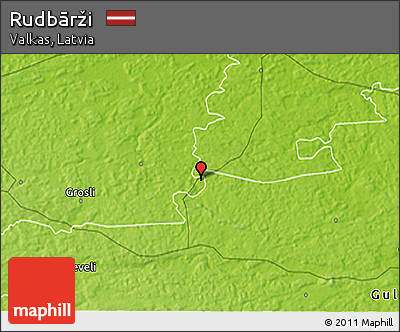 Physical 3D Map of Rudbārži