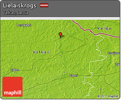 Physical 3D Map of Lielaiskrogs