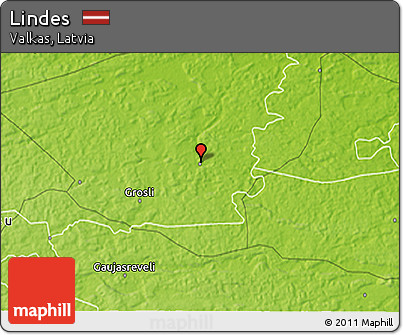 Physical 3D Map of Lindes