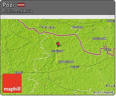 Physical 3D Map of Pozi